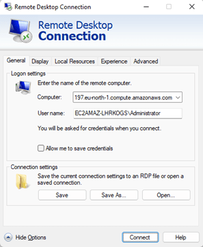 Remote Desktop Connection