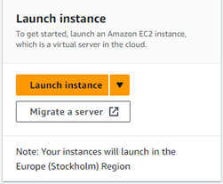 Launch Instance Button