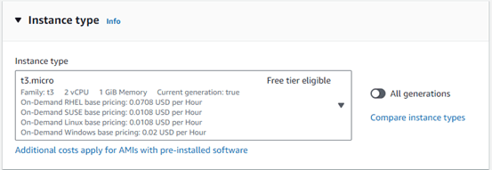 Launch Instance Button
