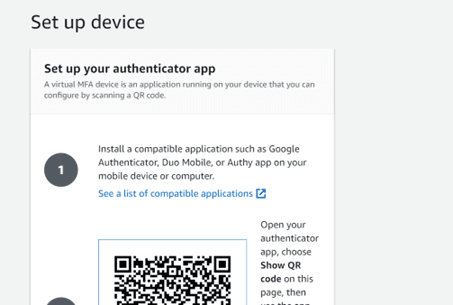 Multi Factor Authentication of IAM