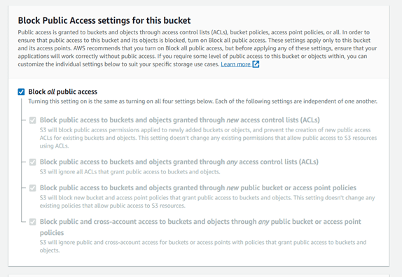 Figure 3: Public access control page
